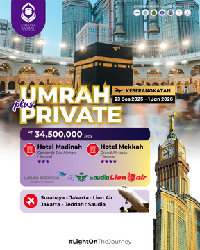 UMROH PRIVATE 23 DESEMBER - 01 JANUARI 2026