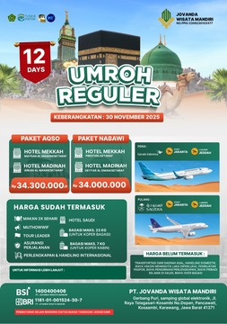 UMROH  30 NOVEMBER 2025 12D