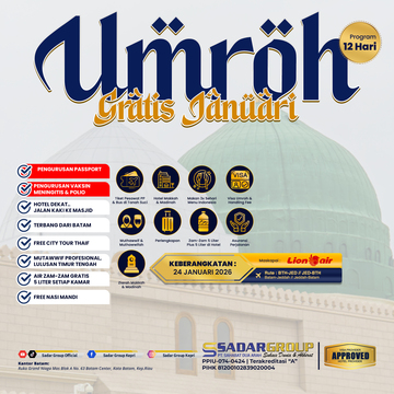 UMROH 3 FREE 1 JANUARI - BTH