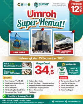UMROH SUPER HEMAT FREE THAIF SEPTEMBER 2026