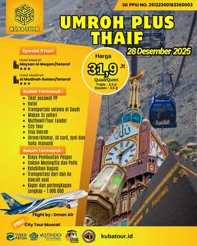UMROH PLUS THAIF AKHIR TAHUN 28 DESEMBER 2025 PART 2