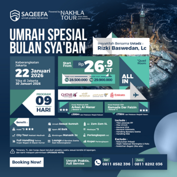 UMROH SAQEEFA SPESIAL BULAN SYABAN 22 JANUARI 2026