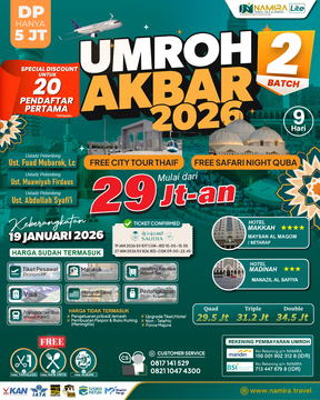 UMROH AKBAR REGULER 19 JANUARI 2026 (BATCH 2)