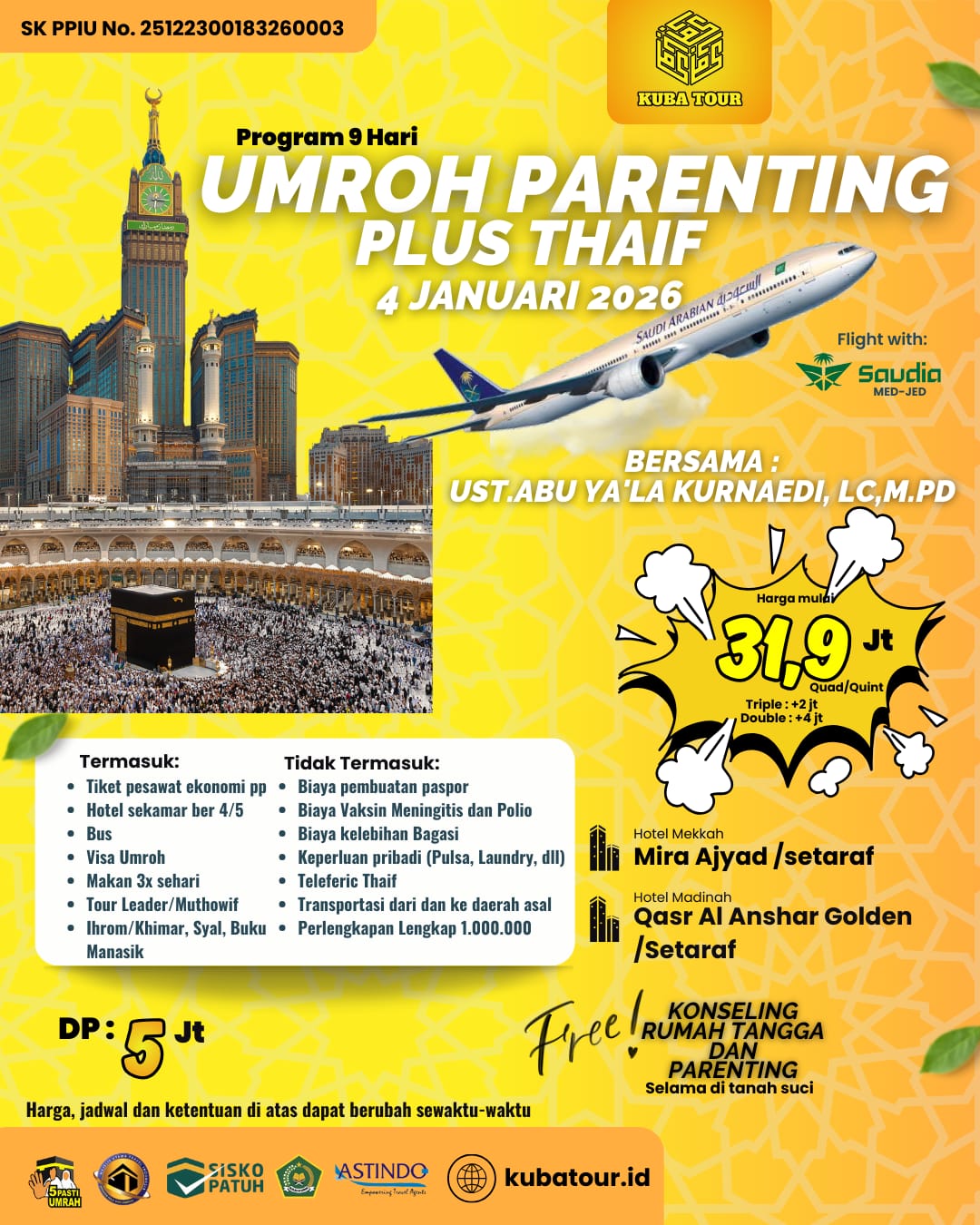 UMROH PARENTING PLUS THAIF 4 JANUARI 2026