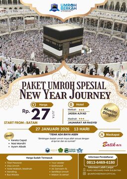 PAKET UMROH SPESIAL NEW YEAR JOURNEY 13 HARI START BATAM 
