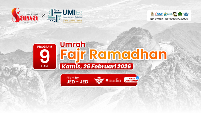 UMRAH FAJR RAMADHAN 9 HARI SALWA 26 FEBRUARI 2026