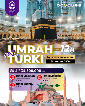 UMROH PLUS TURKI 19 JANUARI 2026 