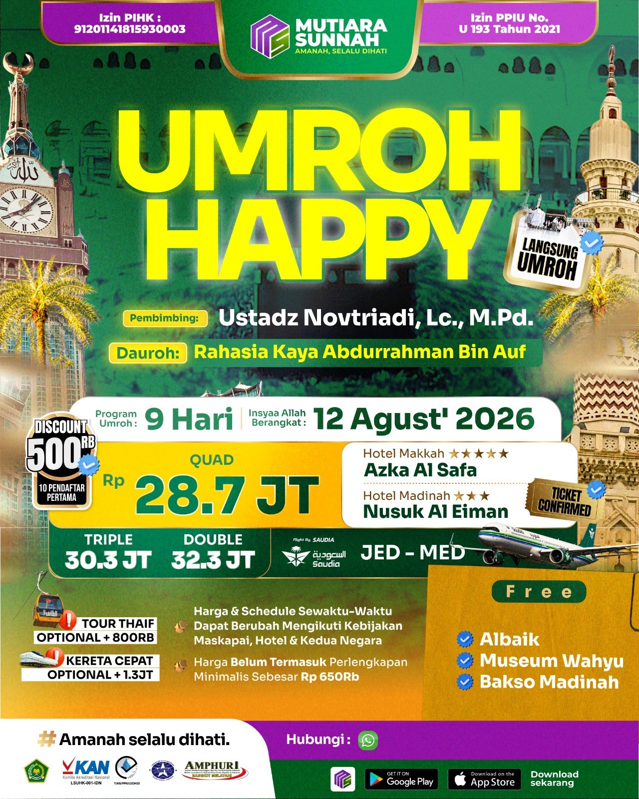 UMROH HAPPY 12 AGUSTUS 2026