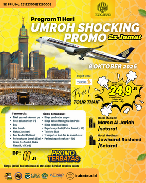 UMROH SHOCKING PROMO 8 OKTOBER 2026