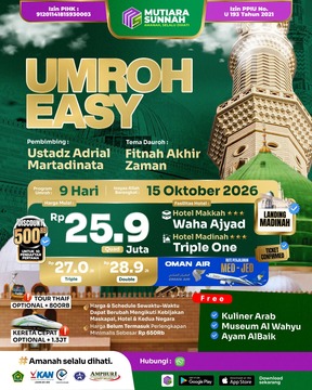 UMROH EASY 15 OKTOBER 2026