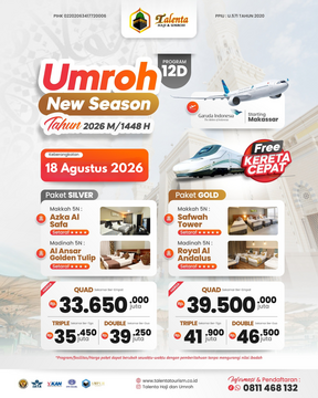 UMROH 18 AGUSTUS 2026 NEW SEASON 1448 H BY GARUDA INDONESIA