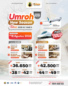 UMROH 18 AGUSTUS 2026 NEW SEASON 1448 H BY GARUDA INDONESIA