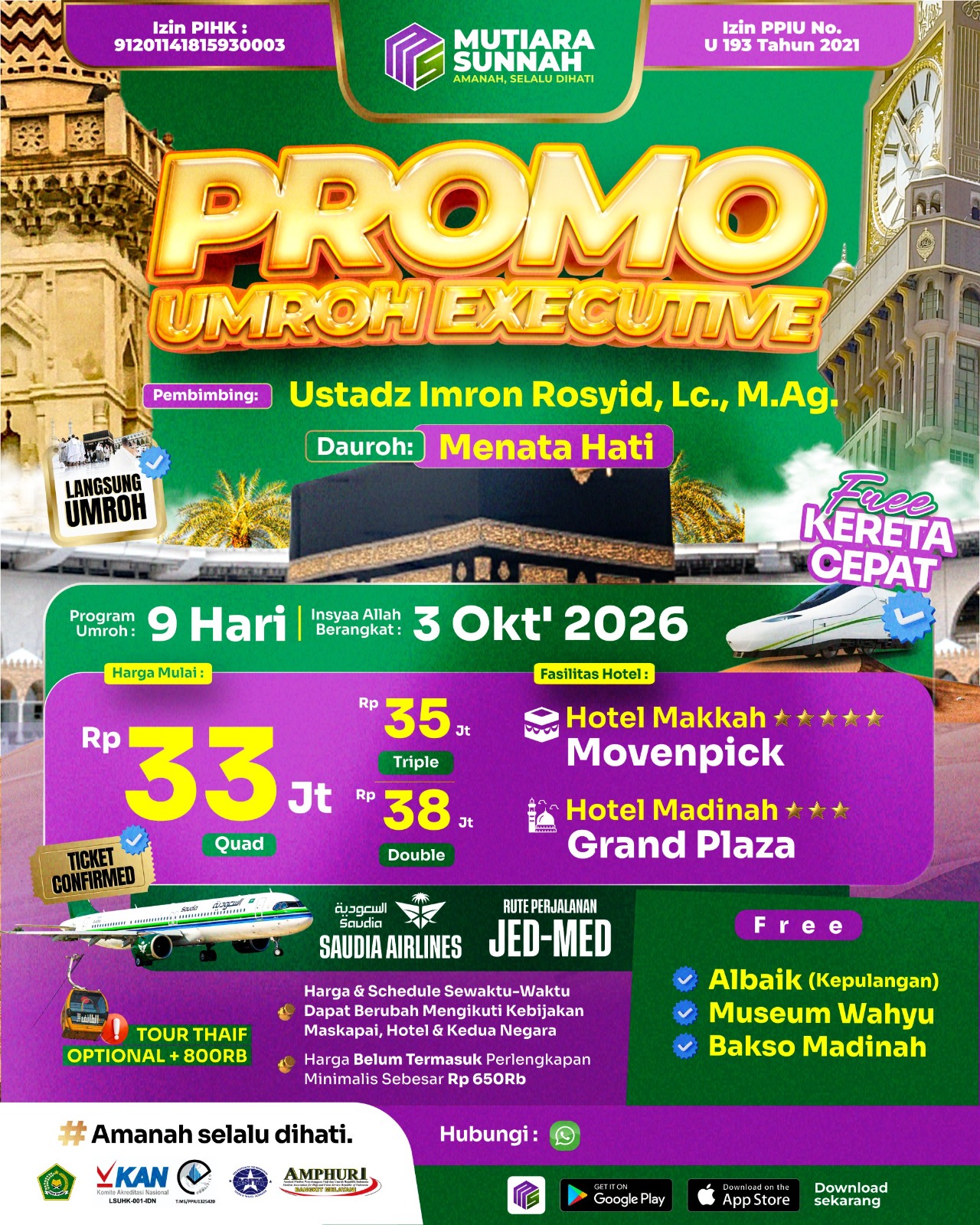 UMROH EXECUTIVE PROMO 03 OKTOBER 2026