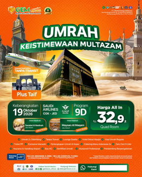 19 OKTOBER 2026 " UMRAH HAPPY PLUS TAIF"