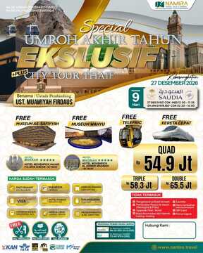 PAKET UMROH EKSKLUSIF 27 DESEMBER 2026