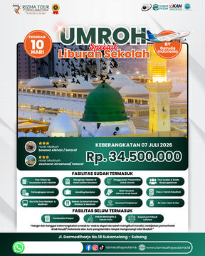 Umroh Special Libur Sekolah 07 Juli 2026