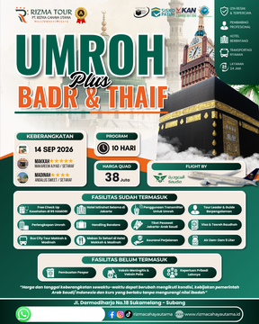 Umroh Plus Badr 14 September 2026
