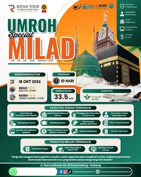 Umroh Special Milad 18 Oktober 2026