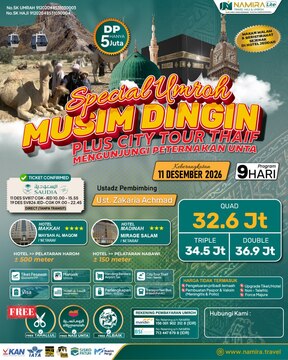 SPECIAL UMROH PLUS THAIF 11 DESEMBER 2026 