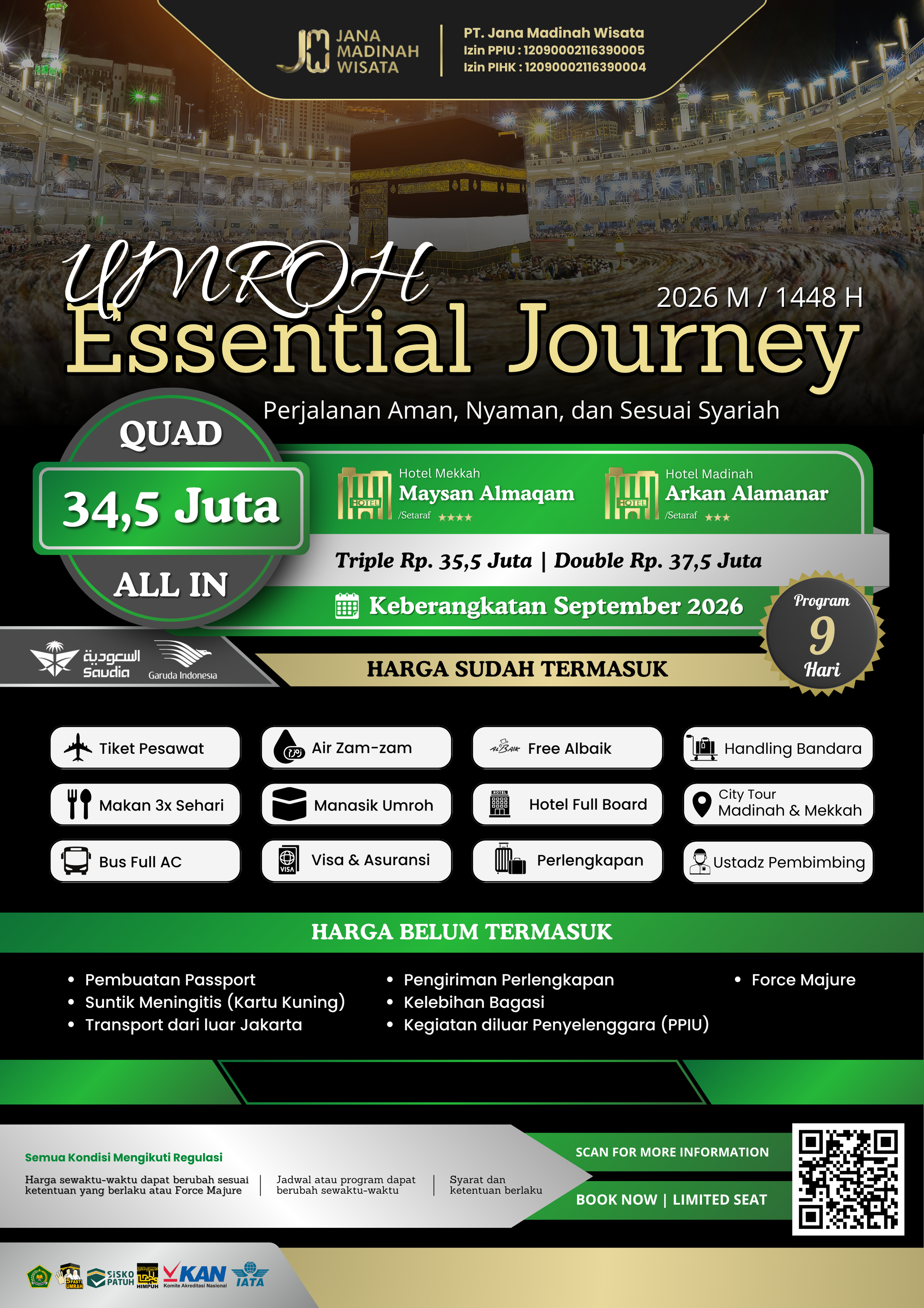UMROH ESSENTIAL JOURNEY SEPTEMBER 2026