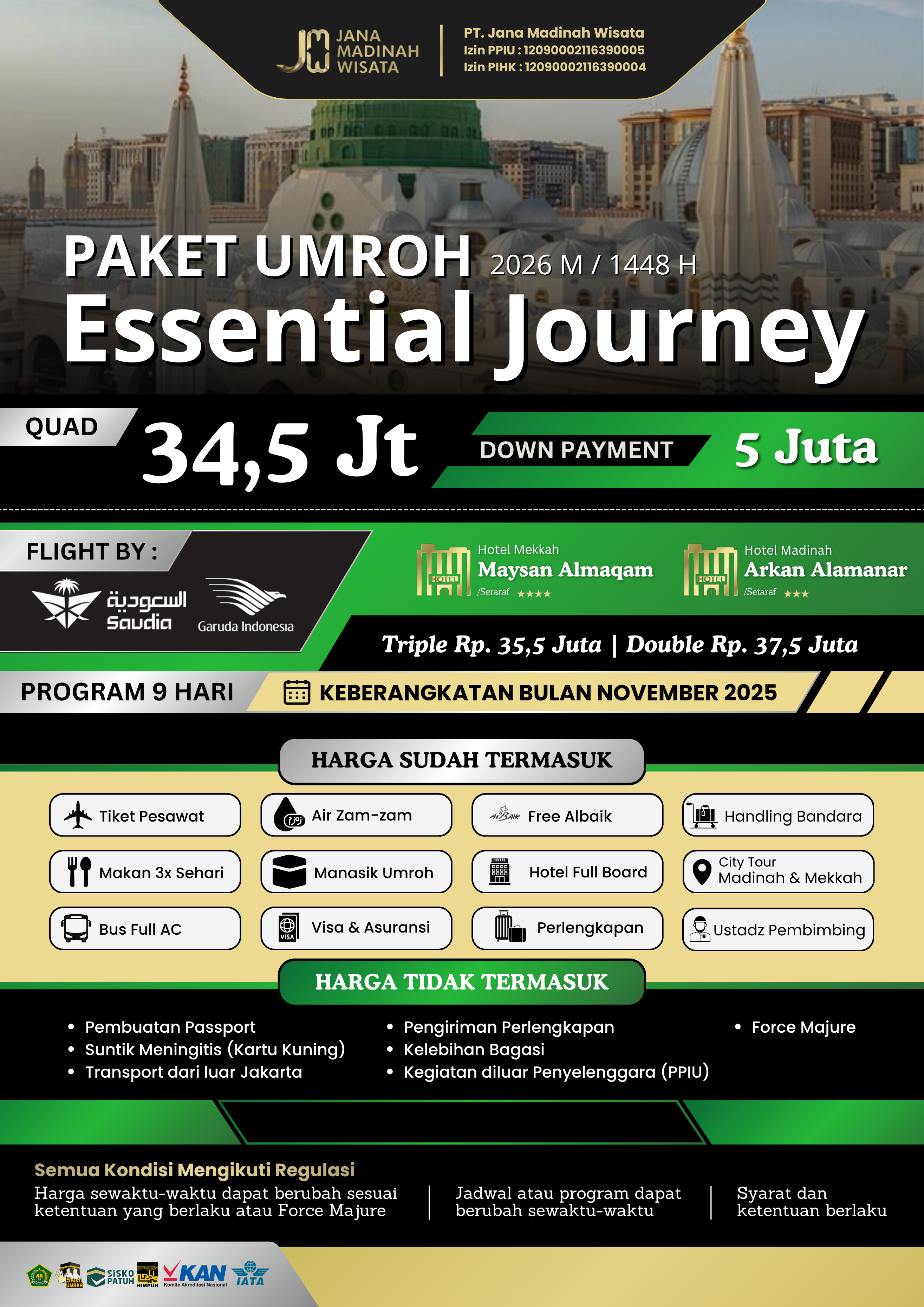 UMROH ESSENTIAL JOURNEY NOVEMBER 2026