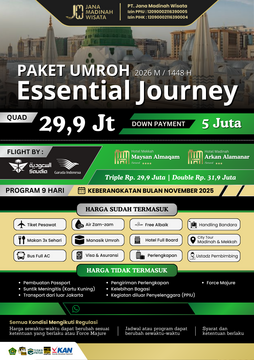 UMROH ESSENTIAL JOURNEY NOVEMBER 2026