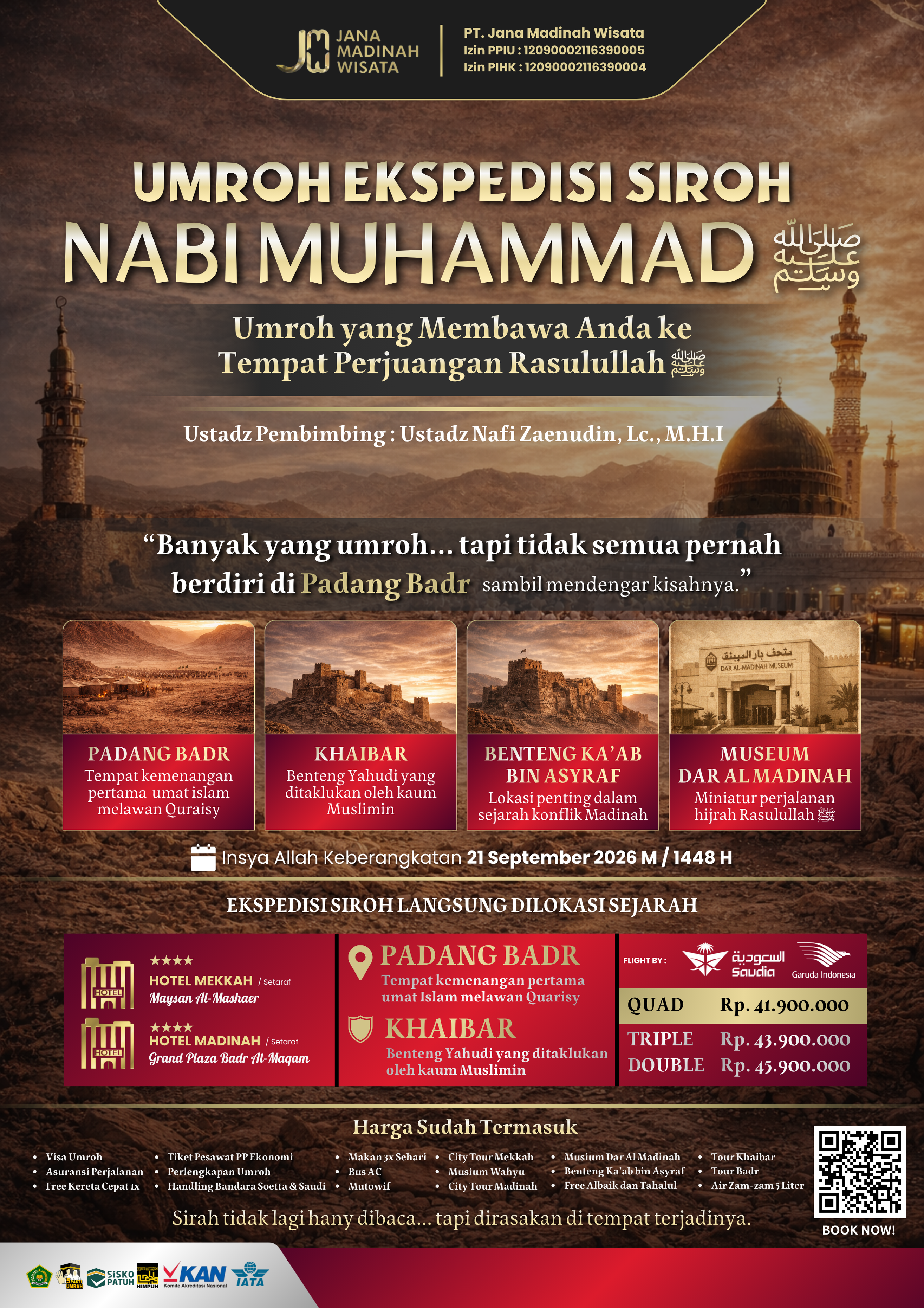 UMROH EKSPEDISI SIROH NABI MUHAMMAD ﷺ | BATCH II 2026 M / 1448 H