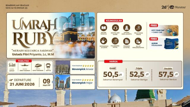 Umrah Ruby Landing Madinah 21 Juni 2026