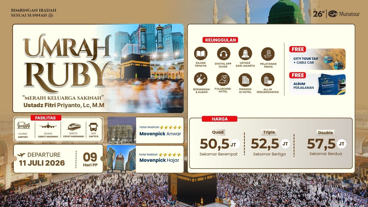 Umrah Ruby Landing Madinah 11 Juli 2026