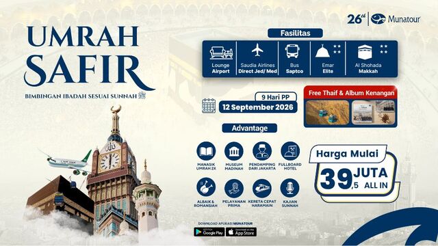 Umrah Akbar Hemat Landing Madinah 12 September 2026