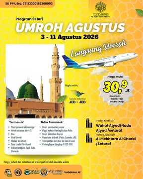 UMROH 3-11 AGUSTUS 2026