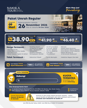 UMROH AKHIR NOVEMBER 26 NOVEMBER 2026