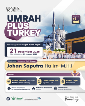 UMROH PLUS TURKEY AKHIR TAHUN 21 DESEMBER 2026