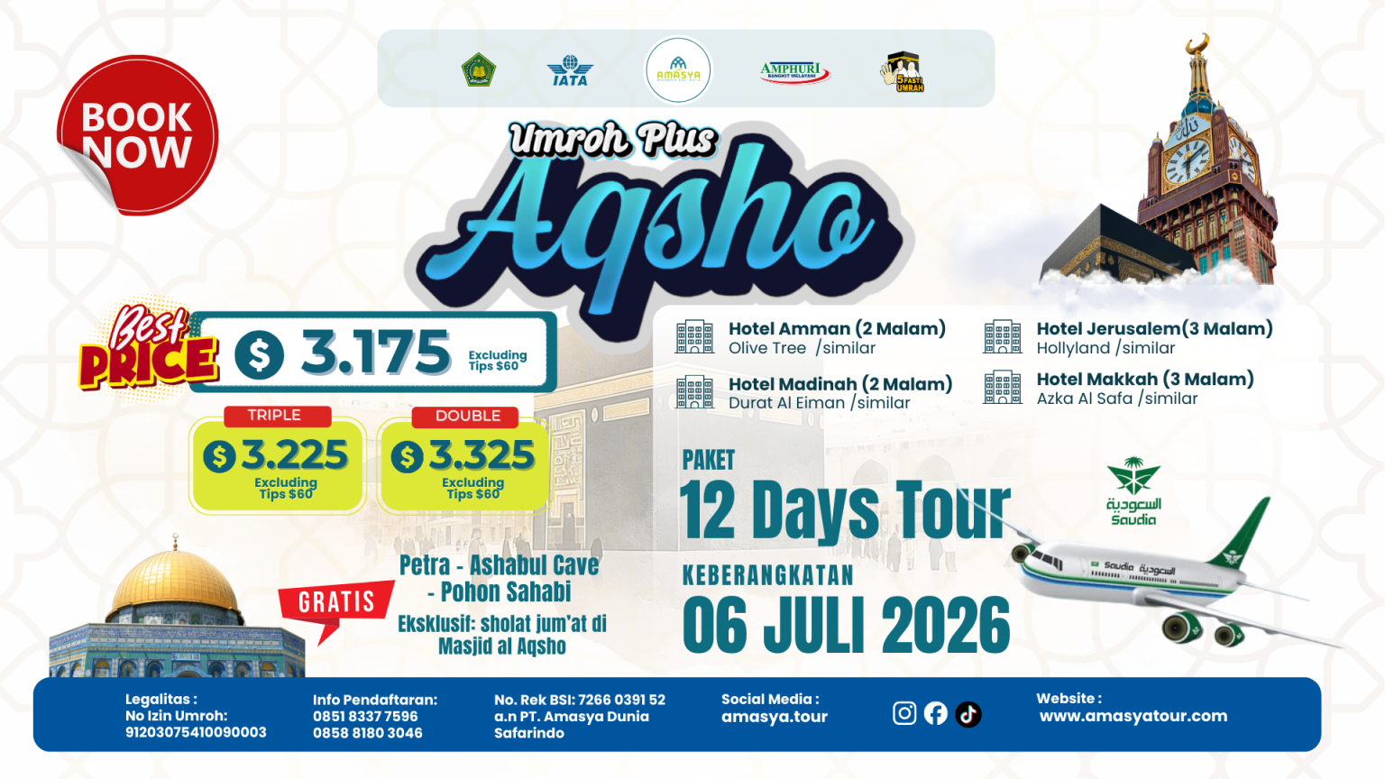 Umroh Plus Aqsho Juli 2026