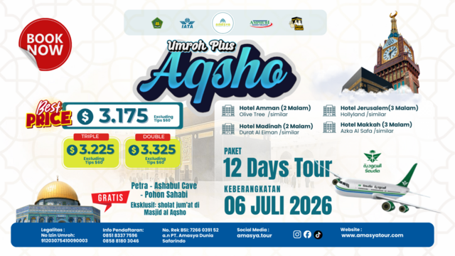 Umroh Plus Aqsho Juli 2026