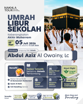 UMROH BULAN SUCI MUHARRAM DIRECT FLIGHT 05 JULI 2026