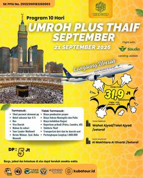 UMROH PLUS THAIF 21 SEPTEMBER 2026