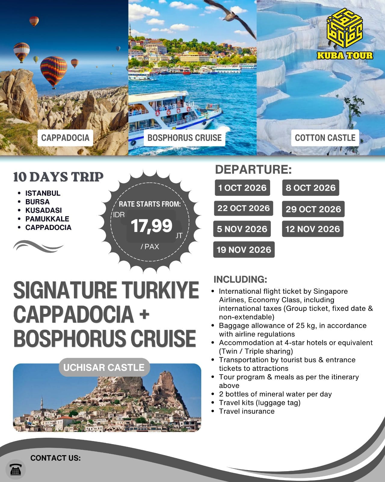SIGNATURE TURKIYE CAPPADOCIA 12 NOVEMBER 2026