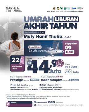UMROH LIBURAN SEKOLAH AKHIR TAHUN 22 DESEMBER 2026