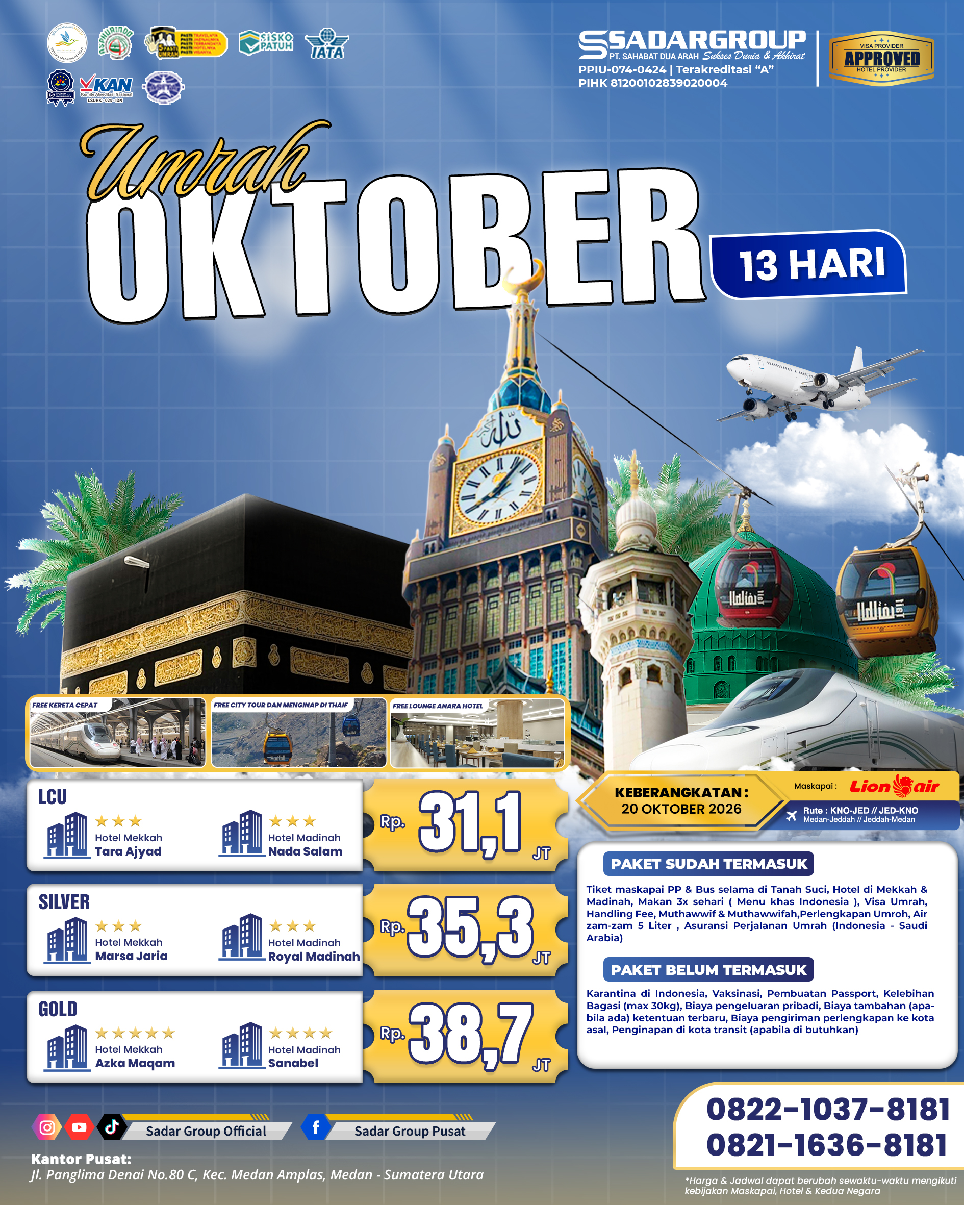 UMROH 20 OKTOBER 2026 - MEDAN