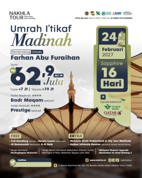 UMROH ITIKAF MADINAH 1448 H 24 FEBRUARI 2027