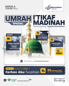 UMROH ITIKAF MADINAH 1448 H 26 FEBRUARI 2027