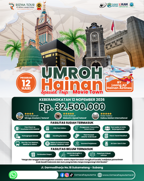 Umroh Plus Hainan 12 Nopember 2026