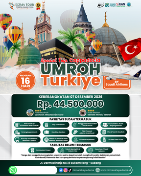 Umroh Plus Turkey 07 Desember 2026