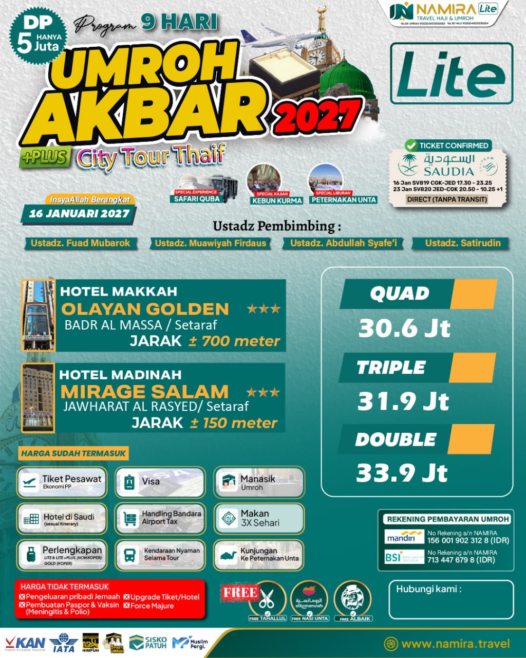 PROGRAM UMROH AKBAR 2027 (LITE)