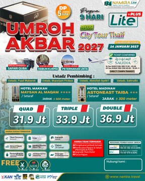 PROGRAM UMROH AKBAR 2027 (LITE PLUS +)