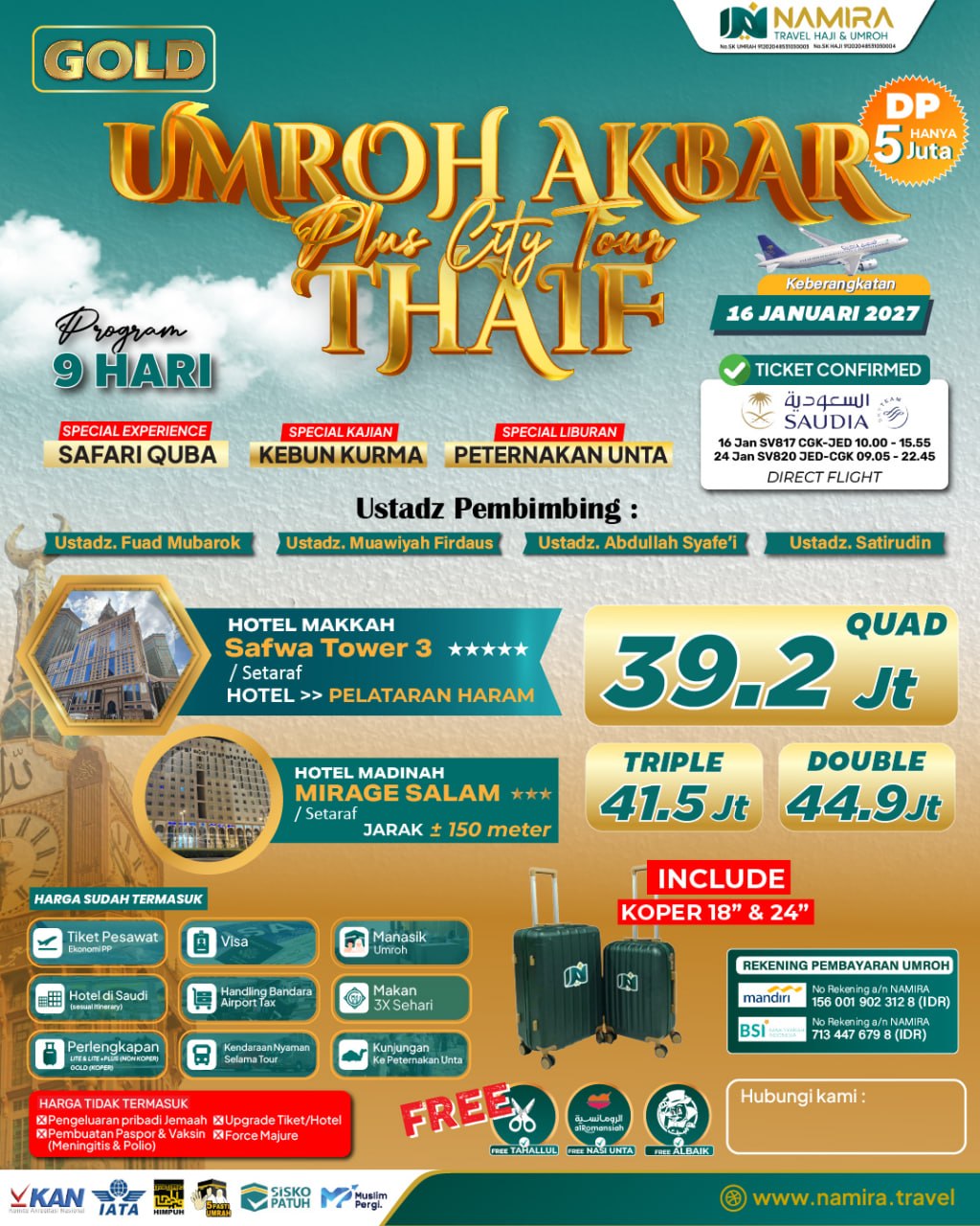 PROGRAM UMROH AKBAR 2027 (GOLD)