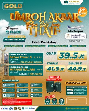 PROGRAM UMROH AKBAR 2027 (GOLD)