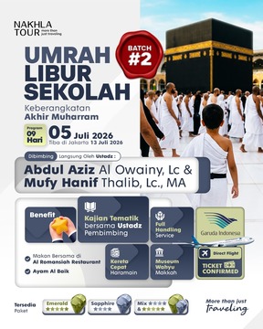 UMROH BULAN SUCI MUHARRAM DIRECT FLIGHT 05 JULI 2026 BATCH 2