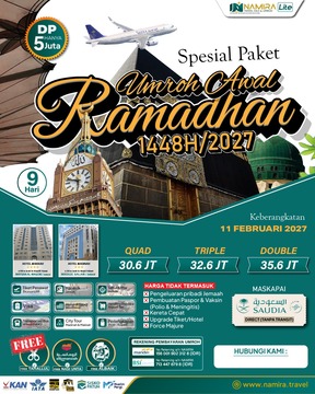 UMROH AWAL RAMADHAN 11 FEBRUARI 2027